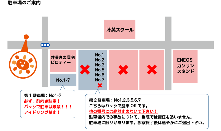 駐車場のご案内